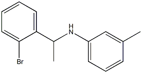 N-[1-(2-bromophenyl)ethyl]-3-methylaniline 구조식 이미지