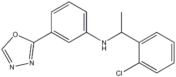 N-[1-(2-chlorophenyl)ethyl]-3-(1,3,4-oxadiazol-2-yl)aniline 구조식 이미지