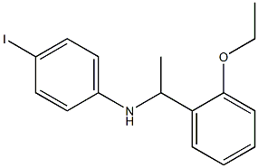N-[1-(2-ethoxyphenyl)ethyl]-4-iodoaniline 구조식 이미지