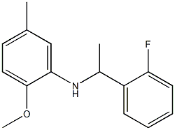 N-[1-(2-fluorophenyl)ethyl]-2-methoxy-5-methylaniline Structure