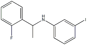 N-[1-(2-fluorophenyl)ethyl]-3-iodoaniline Structure