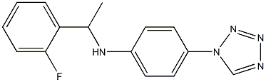 N-[1-(2-fluorophenyl)ethyl]-4-(1H-1,2,3,4-tetrazol-1-yl)aniline 구조식 이미지