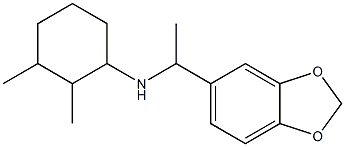 N-[1-(2H-1,3-benzodioxol-5-yl)ethyl]-2,3-dimethylcyclohexan-1-amine 구조식 이미지