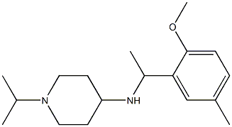 N-[1-(2-methoxy-5-methylphenyl)ethyl]-1-(propan-2-yl)piperidin-4-amine Structure