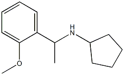 N-[1-(2-methoxyphenyl)ethyl]cyclopentanamine Structure