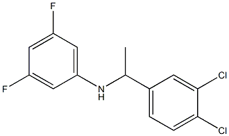 N-[1-(3,4-dichlorophenyl)ethyl]-3,5-difluoroaniline 구조식 이미지