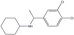 N-[1-(3,4-dichlorophenyl)ethyl]cyclohexanamine 구조식 이미지