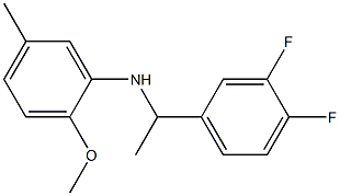 N-[1-(3,4-difluorophenyl)ethyl]-2-methoxy-5-methylaniline Structure