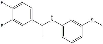 N-[1-(3,4-difluorophenyl)ethyl]-3-(methylsulfanyl)aniline 구조식 이미지