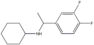 N-[1-(3,4-difluorophenyl)ethyl]cyclohexanamine Structure