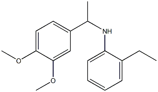 N-[1-(3,4-dimethoxyphenyl)ethyl]-2-ethylaniline 구조식 이미지