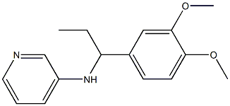 N-[1-(3,4-dimethoxyphenyl)propyl]pyridin-3-amine Structure