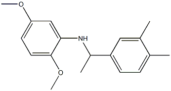 N-[1-(3,4-dimethylphenyl)ethyl]-2,5-dimethoxyaniline 구조식 이미지