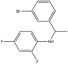 N-[1-(3-bromophenyl)ethyl]-2,4-difluoroaniline 구조식 이미지