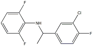 N-[1-(3-chloro-4-fluorophenyl)ethyl]-2,6-difluoroaniline Structure