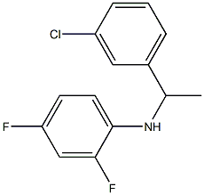 N-[1-(3-chlorophenyl)ethyl]-2,4-difluoroaniline Structure