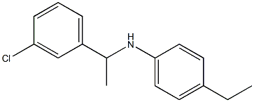 N-[1-(3-chlorophenyl)ethyl]-4-ethylaniline 구조식 이미지