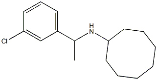 N-[1-(3-chlorophenyl)ethyl]cyclooctanamine Structure