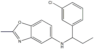 N-[1-(3-chlorophenyl)propyl]-2-methyl-1,3-benzoxazol-5-amine Structure