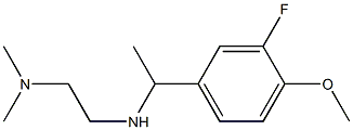 N'-[1-(3-fluoro-4-methoxyphenyl)ethyl]-N,N-dimethylethane-1,2-diamine 구조식 이미지