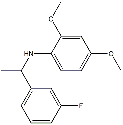 N-[1-(3-fluorophenyl)ethyl]-2,4-dimethoxyaniline 구조식 이미지