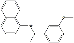 N-[1-(3-methoxyphenyl)ethyl]naphthalen-1-amine Structure