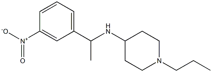 N-[1-(3-nitrophenyl)ethyl]-1-propylpiperidin-4-amine Structure