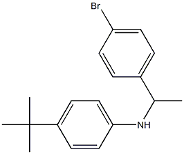 N-[1-(4-bromophenyl)ethyl]-4-tert-butylaniline 구조식 이미지