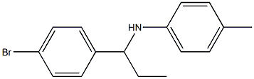 N-[1-(4-bromophenyl)propyl]-4-methylaniline 구조식 이미지