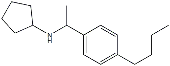 N-[1-(4-butylphenyl)ethyl]cyclopentanamine 구조식 이미지