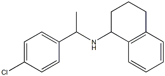 N-[1-(4-chlorophenyl)ethyl]-1,2,3,4-tetrahydronaphthalen-1-amine Structure