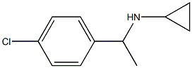 N-[1-(4-chlorophenyl)ethyl]-N-cyclopropylamine Structure