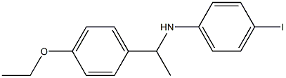N-[1-(4-ethoxyphenyl)ethyl]-4-iodoaniline 구조식 이미지
