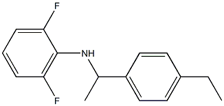 N-[1-(4-ethylphenyl)ethyl]-2,6-difluoroaniline 구조식 이미지