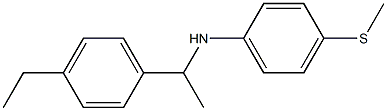 N-[1-(4-ethylphenyl)ethyl]-4-(methylsulfanyl)aniline 구조식 이미지