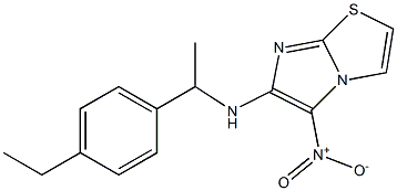 N-[1-(4-ethylphenyl)ethyl]-5-nitroimidazo[2,1-b][1,3]thiazol-6-amine Structure