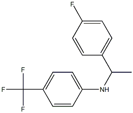 N-[1-(4-fluorophenyl)ethyl]-4-(trifluoromethyl)aniline 구조식 이미지