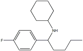 N-[1-(4-fluorophenyl)pentyl]cyclohexanamine 구조식 이미지