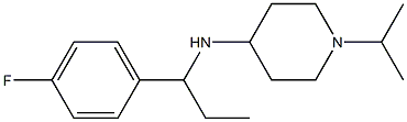 N-[1-(4-fluorophenyl)propyl]-1-(propan-2-yl)piperidin-4-amine 구조식 이미지