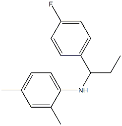 N-[1-(4-fluorophenyl)propyl]-2,4-dimethylaniline 구조식 이미지