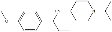 N-[1-(4-methoxyphenyl)propyl]-1-(propan-2-yl)piperidin-4-amine 구조식 이미지