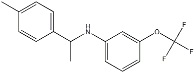 N-[1-(4-methylphenyl)ethyl]-3-(trifluoromethoxy)aniline Structure