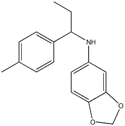 N-[1-(4-methylphenyl)propyl]-2H-1,3-benzodioxol-5-amine 구조식 이미지