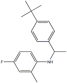 N-[1-(4-tert-butylphenyl)ethyl]-4-fluoro-2-methylaniline Structure