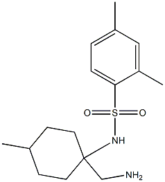 N-[1-(aminomethyl)-4-methylcyclohexyl]-2,4-dimethylbenzene-1-sulfonamide 구조식 이미지