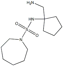 N-[1-(aminomethyl)cyclopentyl]azepane-1-sulfonamide 구조식 이미지