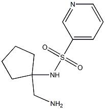 N-[1-(aminomethyl)cyclopentyl]pyridine-3-sulfonamide 구조식 이미지