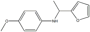 N-[1-(furan-2-yl)ethyl]-4-methoxyaniline 구조식 이미지