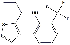 N-[1-(thiophen-2-yl)propyl]-2-(trifluoromethyl)aniline Structure