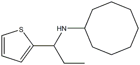 N-[1-(thiophen-2-yl)propyl]cyclooctanamine 구조식 이미지